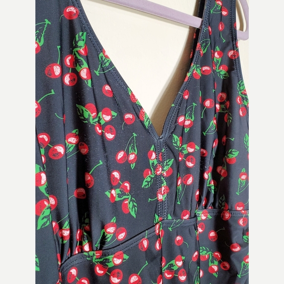 MiYang retro cherry print swim dress with built in shorts - Picture 8 of 10